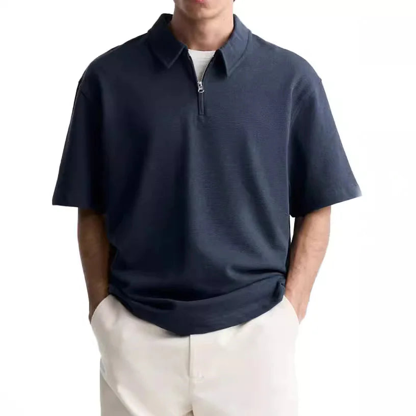 Men's Breezy Zip Polo