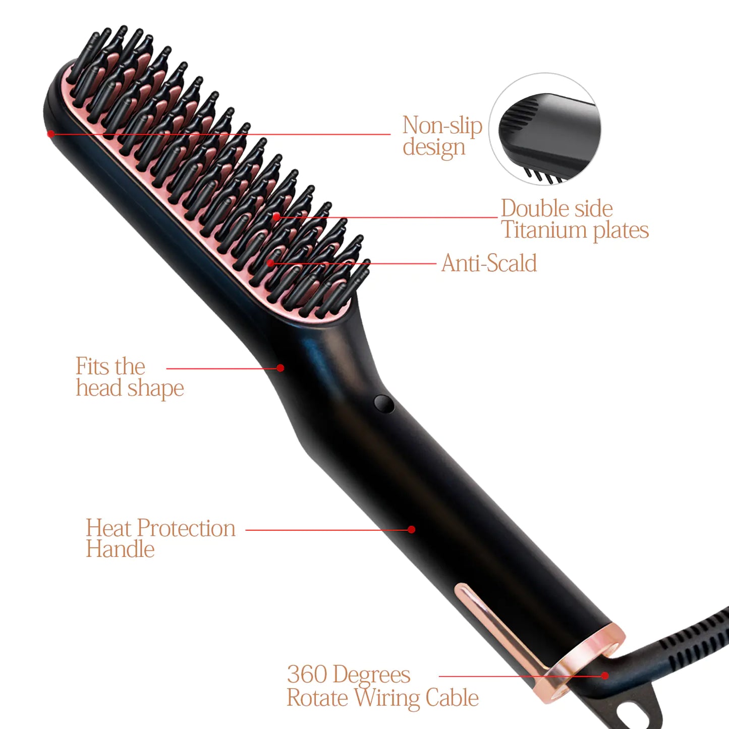 Sleek Styler Brush & Beard Combo