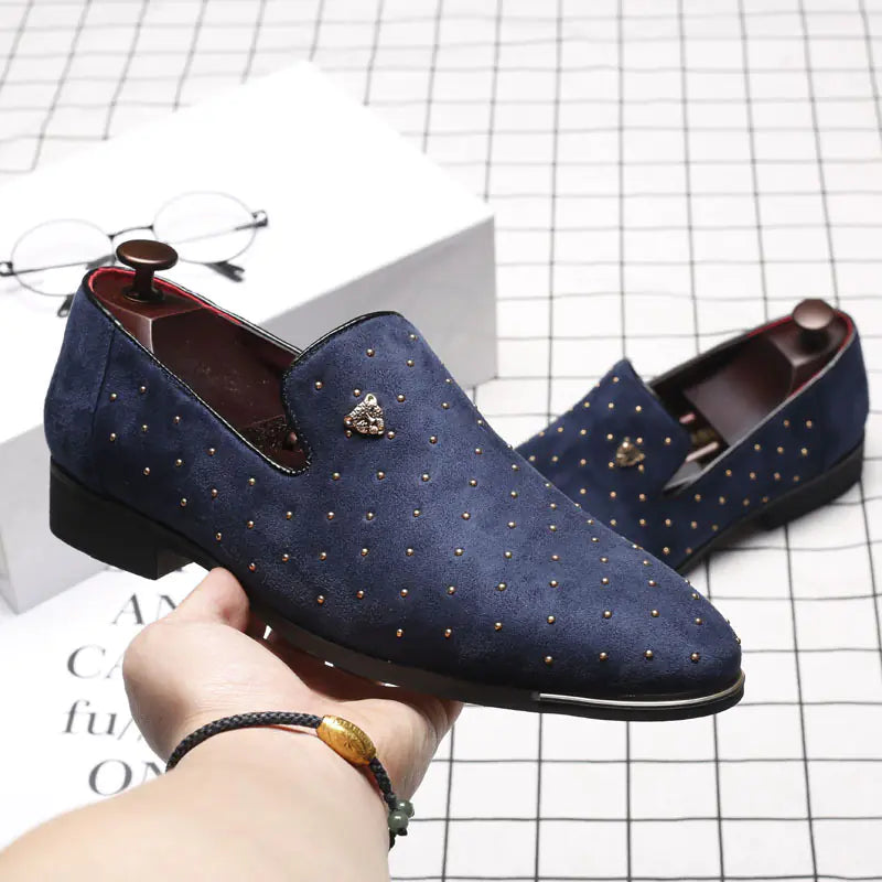 Sharp Rivet PU Leather Shoes