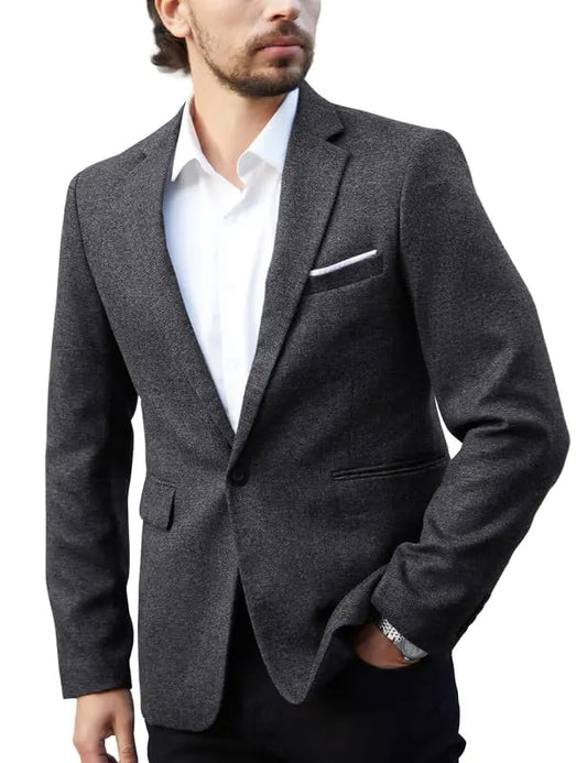 MAGE MALE Classic One-Button Suit Blazer