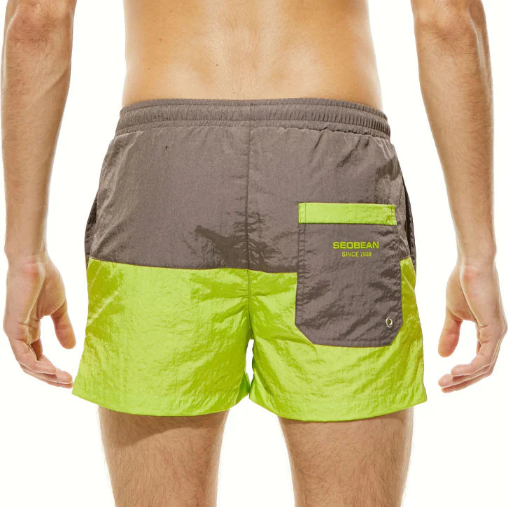 Vibrant Color Block Shorts