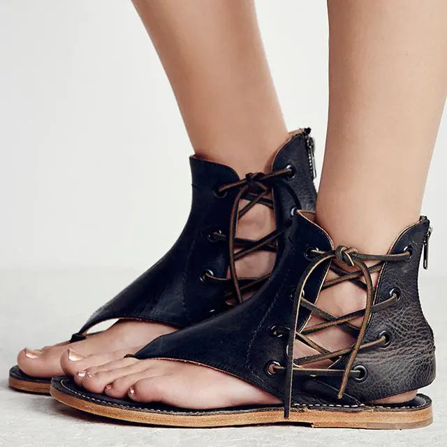 Beachside Lace-up Flats