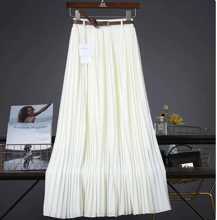 Flowy Chiffon Midi Skirt