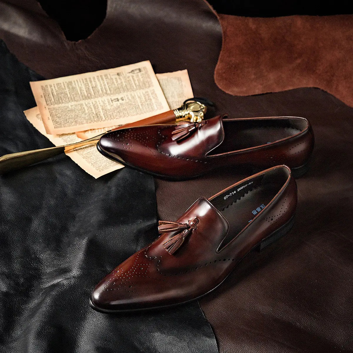 Men's Handmade Stylish Leather Loafers