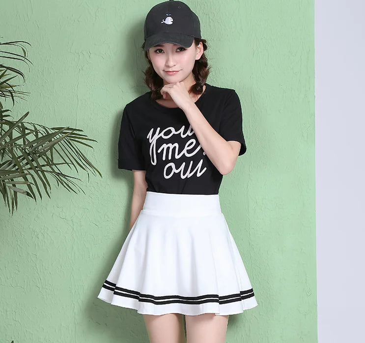 Summer Pleats Midi Skirt