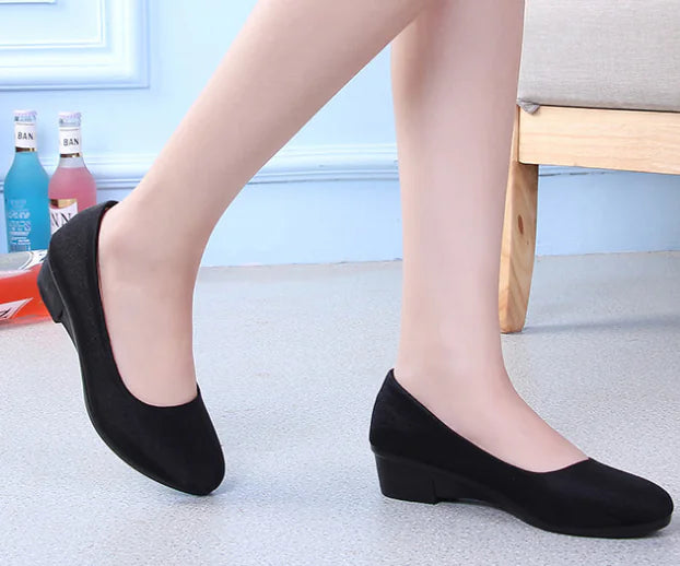 Beijing Soft Cloth Wedge Shoes