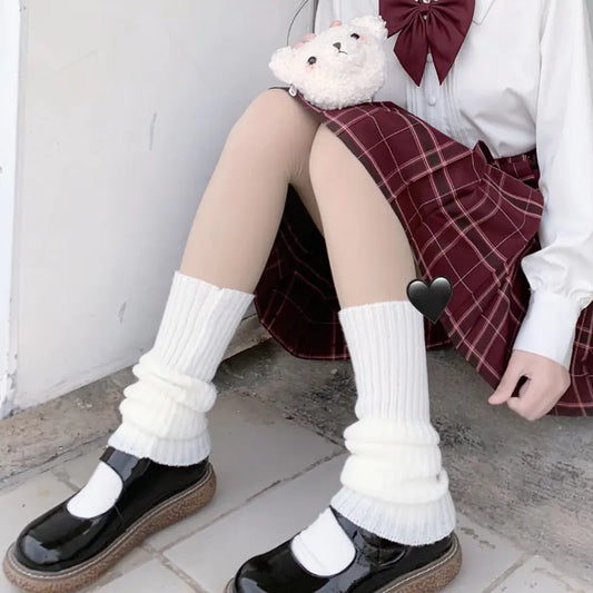 Chic Whimsy Wool Knee Warmers