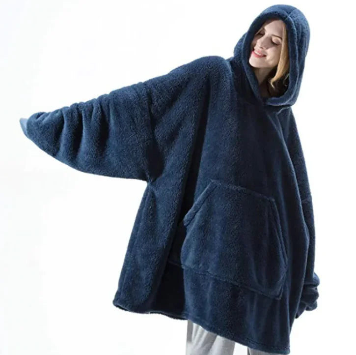 Cozy Fleece Hoodie Blanket