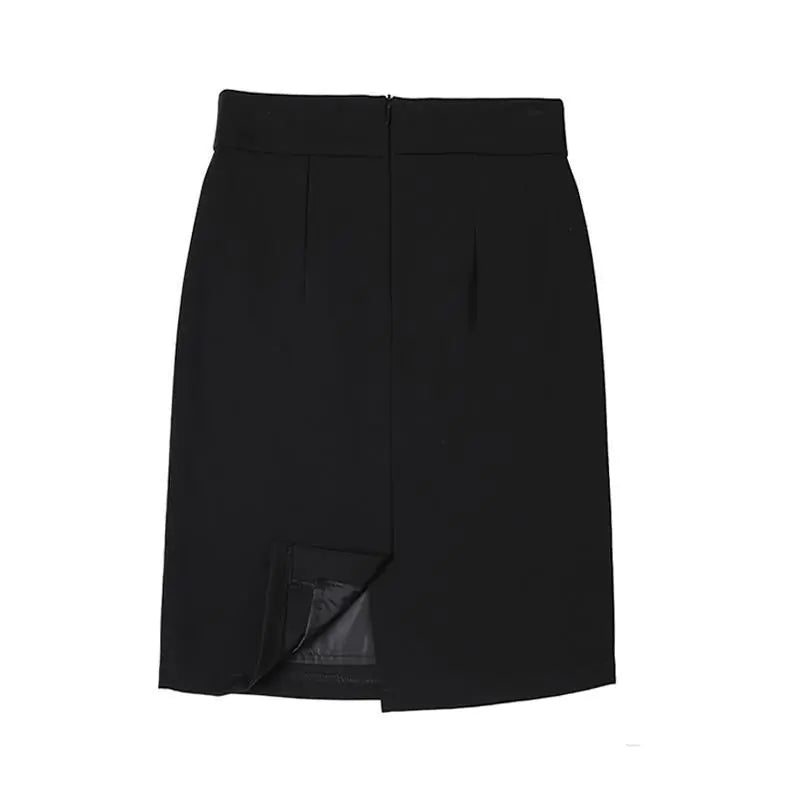 Chic Skirt Suit with Bag Hip Design