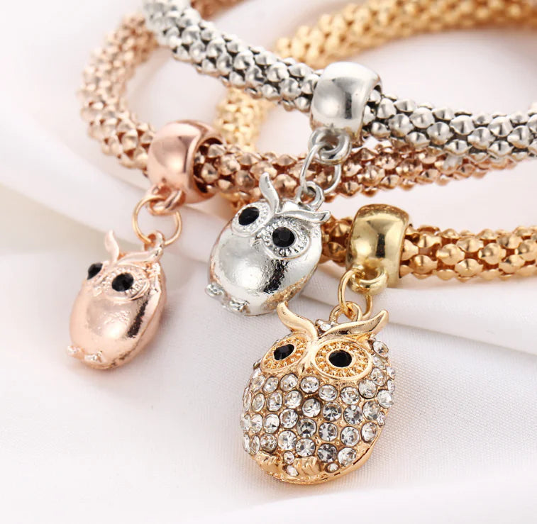 Colorful Owl Statement Bracelet