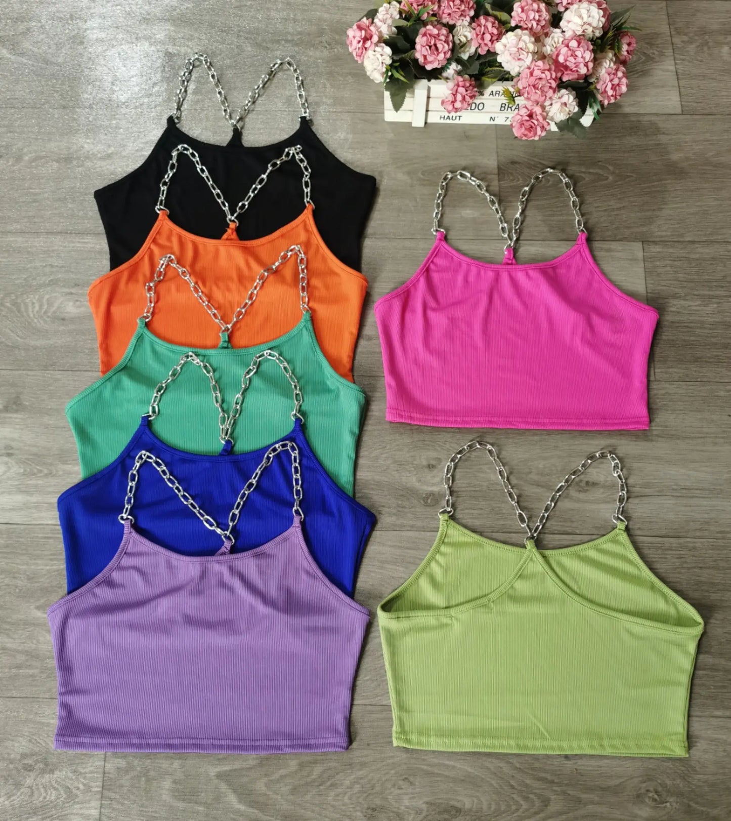 Chic Chain Link Crop Tank