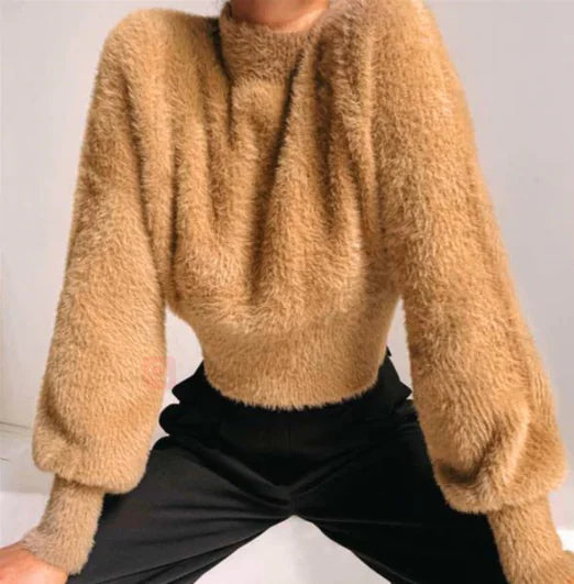 Chic Faux Fur Hoodie Line