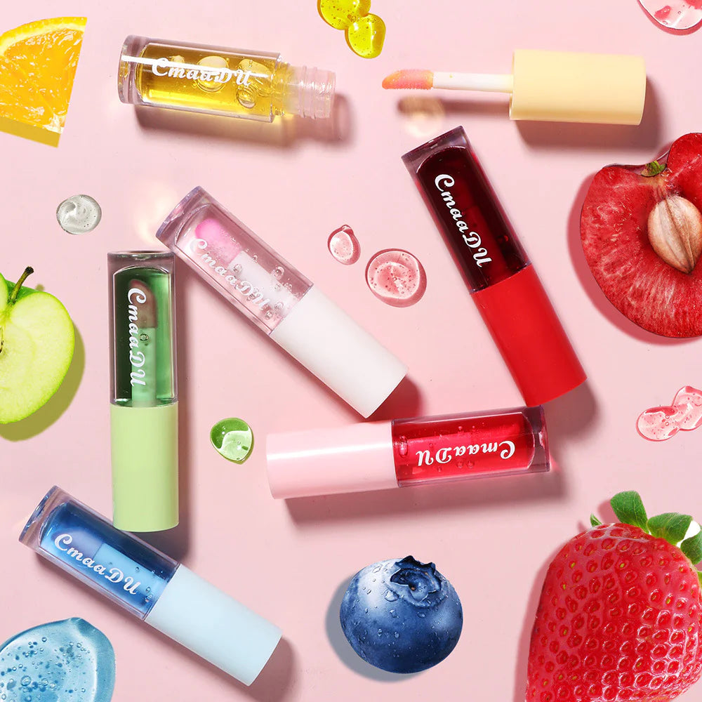 Fruity Shine Color-Shift Lip Oil - Hydrating & Waterproof