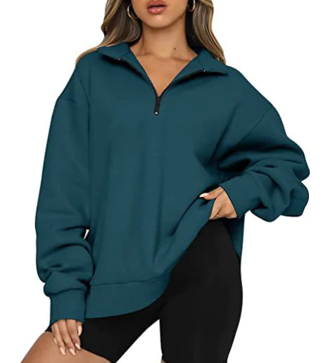 Chic Half-Zip Cosy Pullover