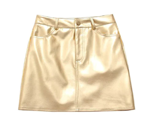 Gleaming Mini A-Line Skirt