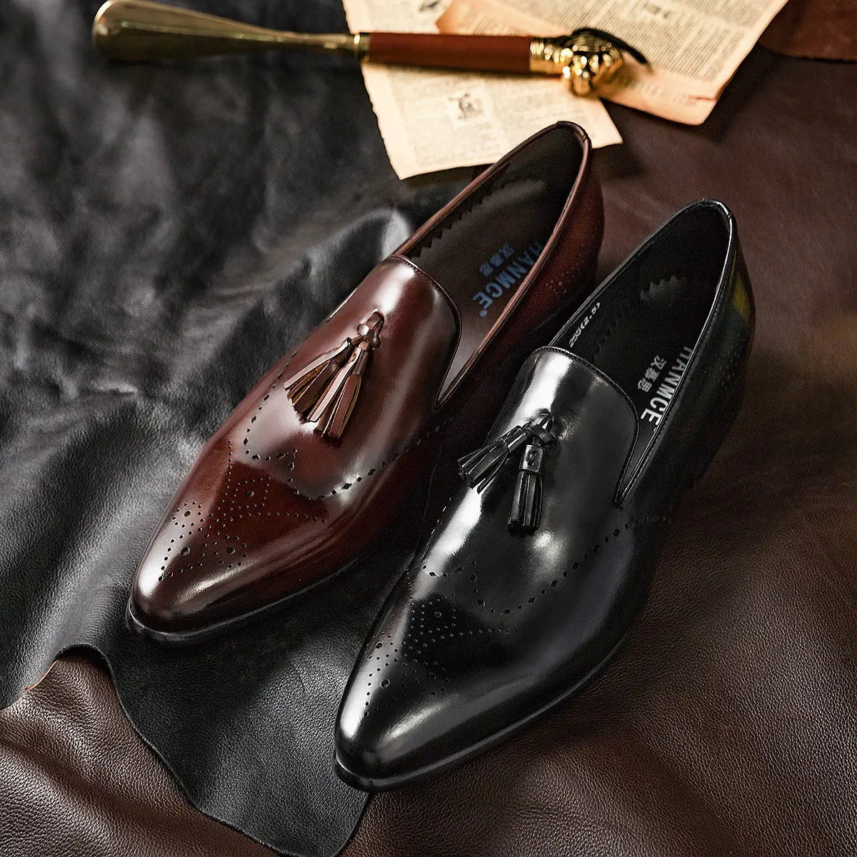 Men's Handmade Stylish Leather Loafers