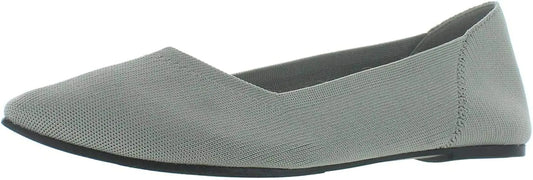 Kerri Knit Pointed Flats - Gray Size 8.5
