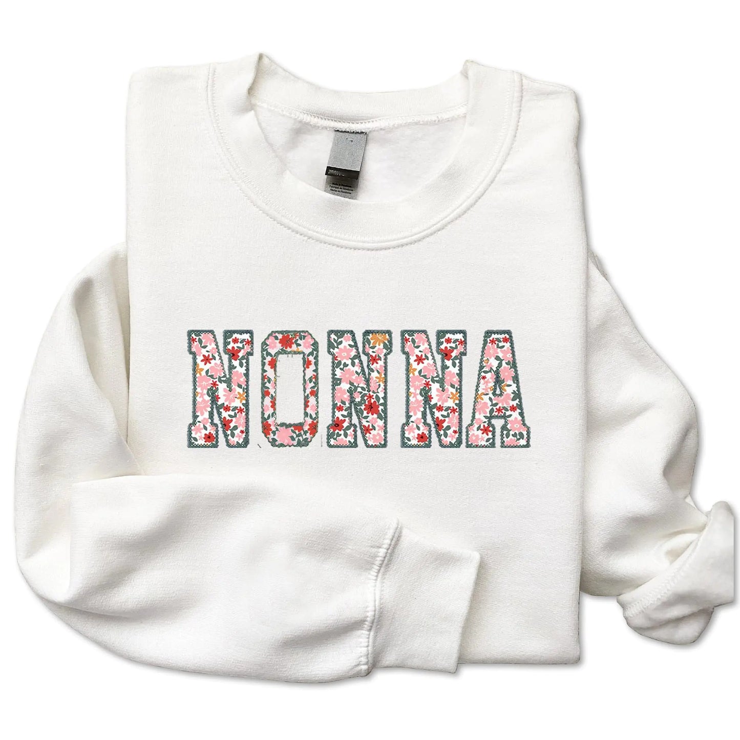 Nonna's Love Embroidered Crewneck