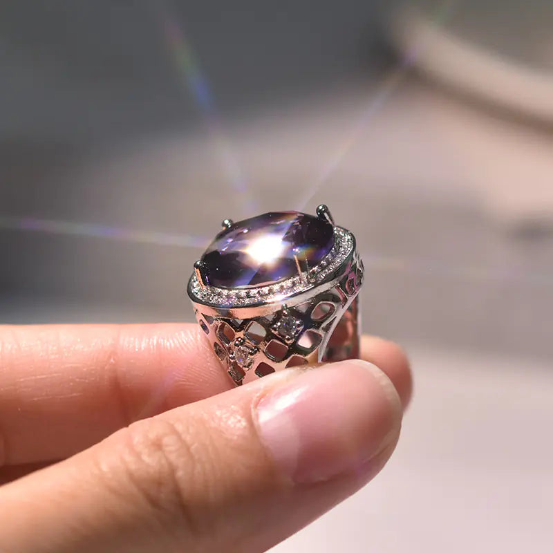 Elegant Zircon Gemstone Ring