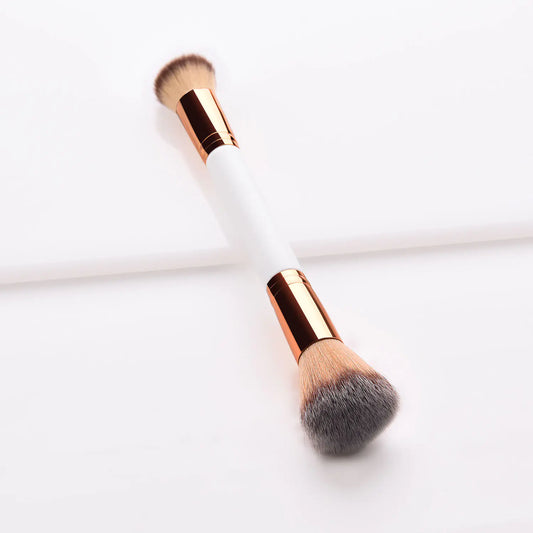 Dual-End Elegance Makeup Brush - Platinum Series by GUJHUI