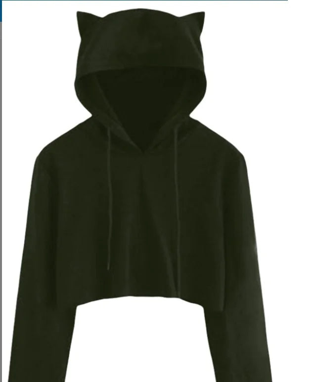 Chic Ultra-Short Hoodie