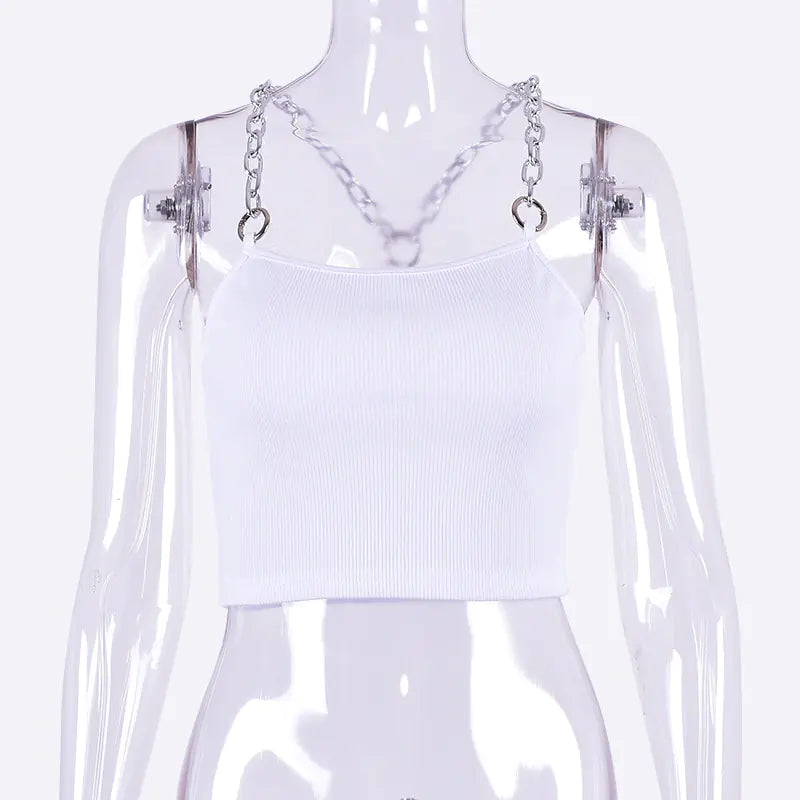Chic Chain Link Crop Tank
