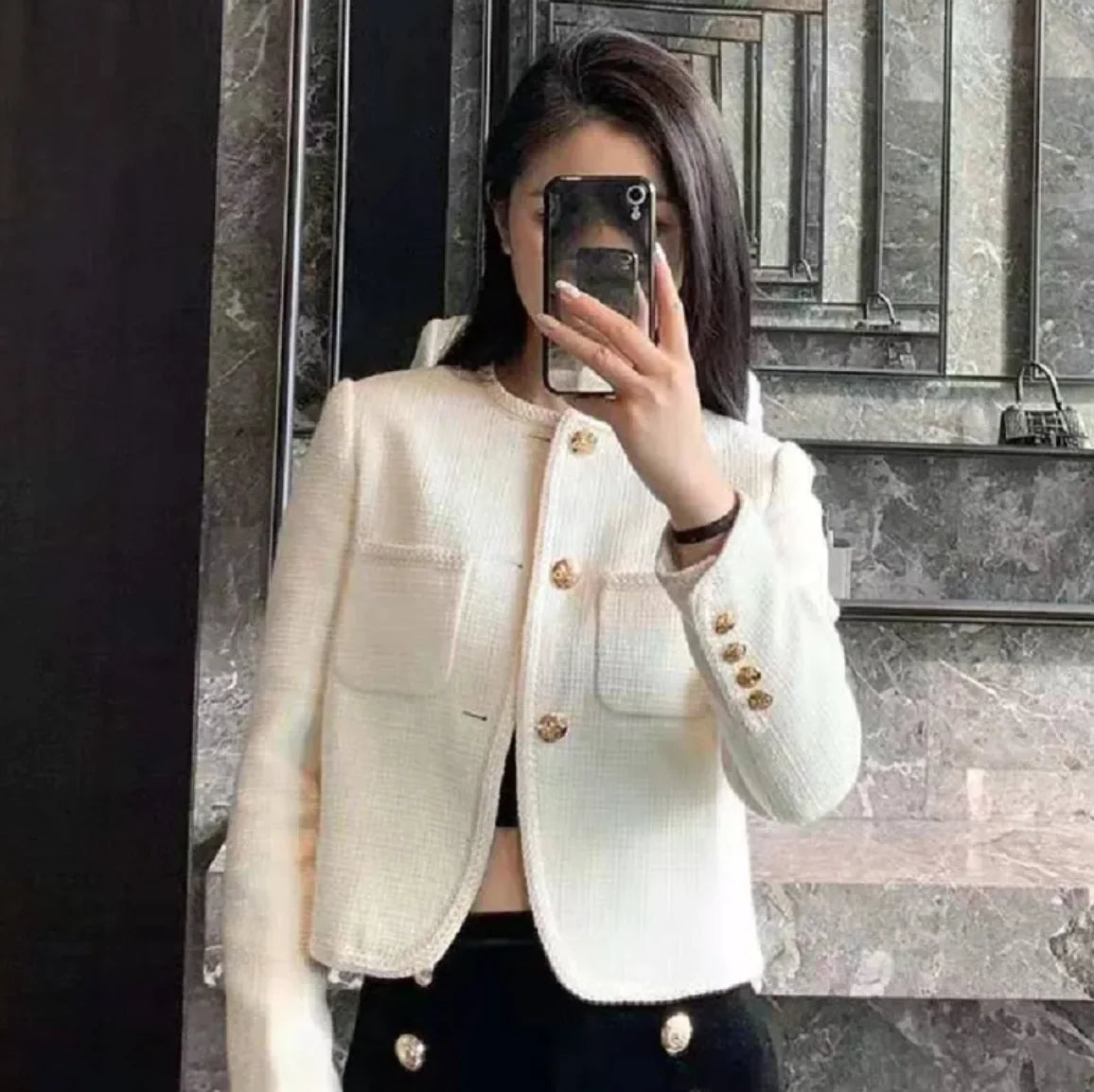Women's Vintage Knit Crop Top