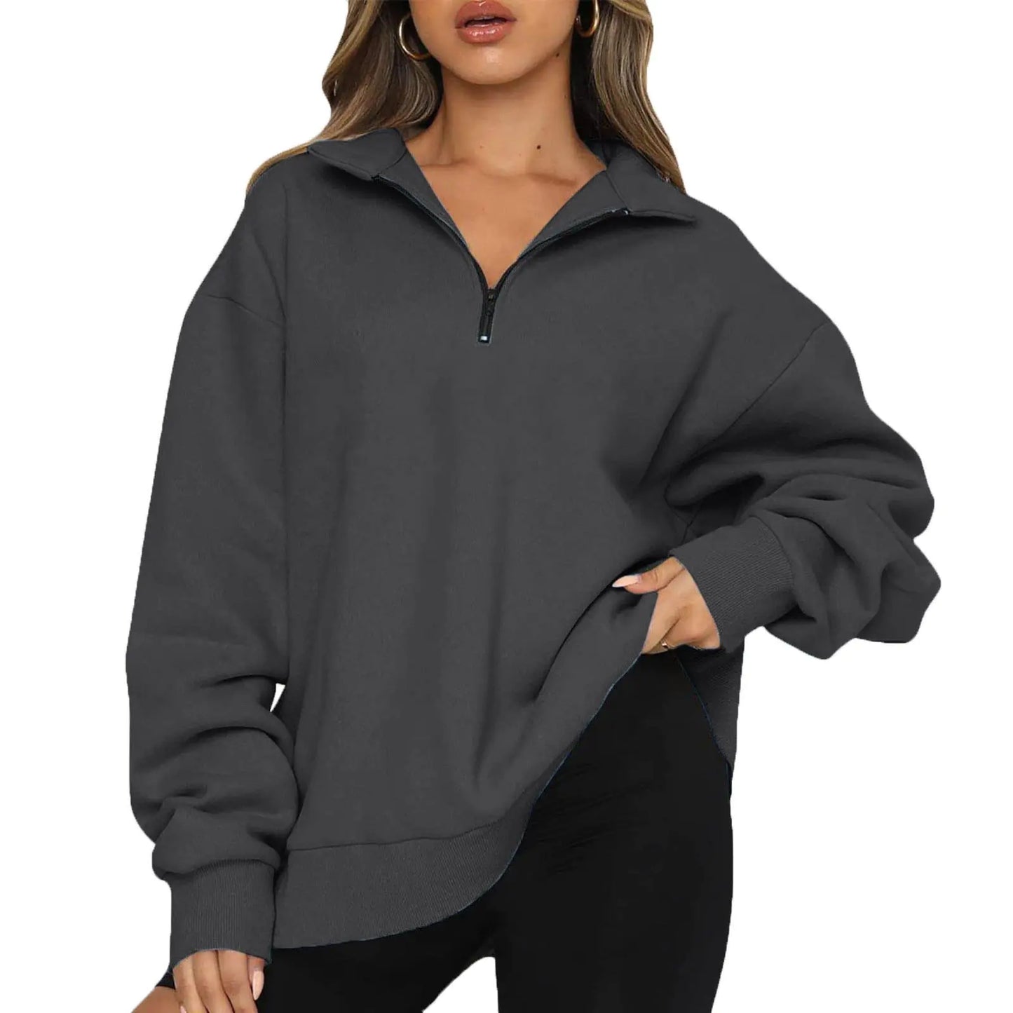 Chic Half-Zip Cosy Pullover