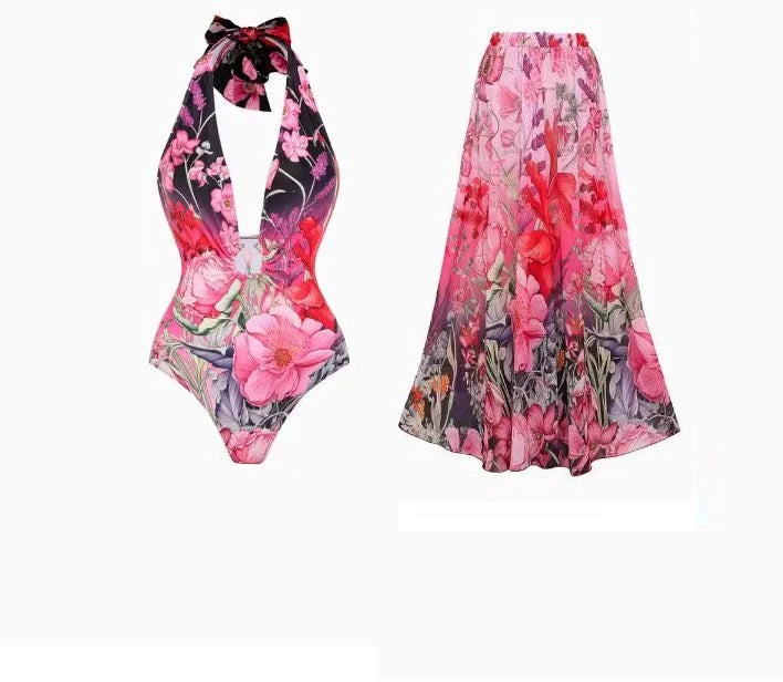 Seaside Skirted Swim Set