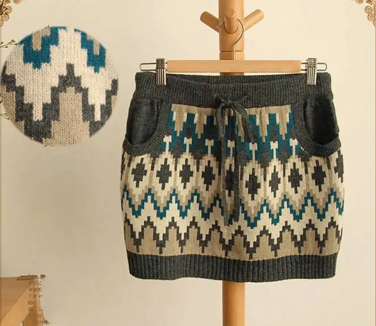 Chic Knitted Curve Skirt