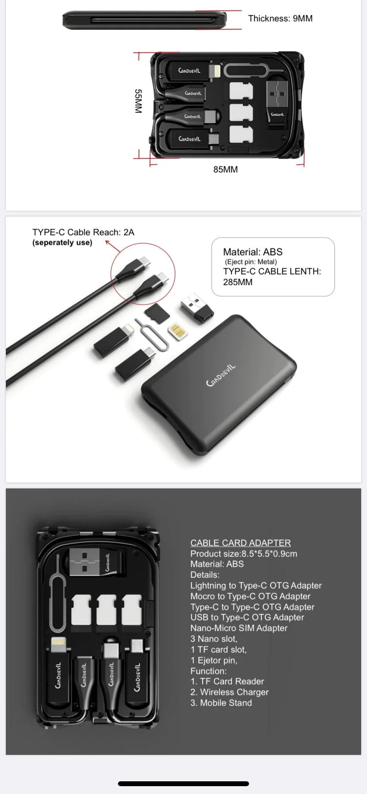 Ultimate SIM Card & Charging Kit