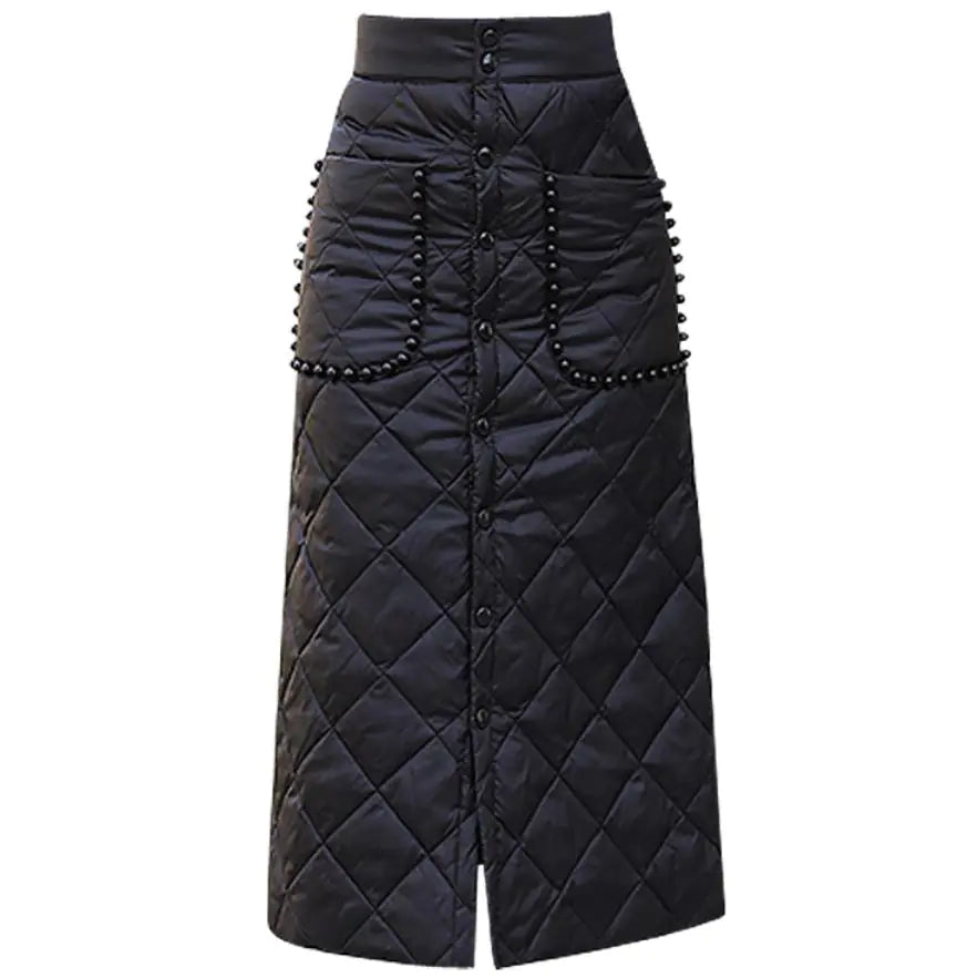 Chic Down Cotton Skirt for Women